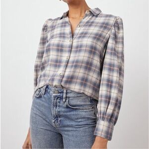 Rails Angelica Shirt in Natural Marine Pink